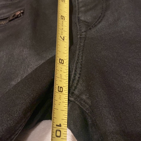 EXPRESS NWT Shiny Black Size 4 Mid Rise Ankle Legging MSRP $98 - Picture 6 of 13